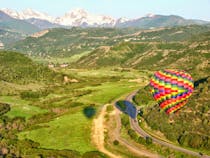 Float above Snowmass and Roaring Valley Fork on a Hot Air Balloon Ride