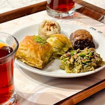 Sample Delicious Baklava at Karaköy Güllüoğlu