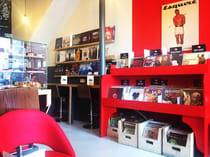 Explore the Charming Big Red Tent Vinyl Cafe