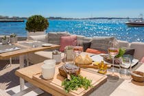 Dine on the beach at the Hotel Barrière Le Majestic Cannes