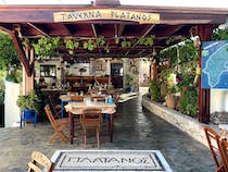 Dine at Taverna Platanos Lachania