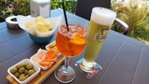 Enjoy Spritzeria 53's Snacks and Cold Beer