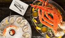 Enjoy a seafood dinner at Luke Wholey's Grille