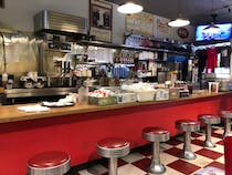 Enjoy breakfast at DeLuca's Diner