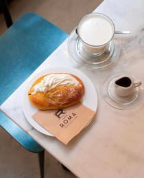 Enjoy a coffee or cocktail at Caffè Roma
