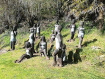 Explore the sculptures of  La Serpara Garden