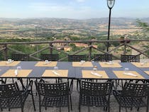 Enjoy dinner with a view at La Torraccia Pizzeria