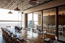 Enjoy sky high dining at duck & waffle