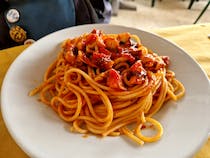 Savour spaghetti at Il Chiosco Di Savaglia
