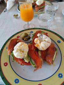 Enjoy breakfast at Julia's Café