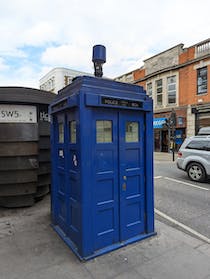 Snap a photo at the Earls Court Police Box