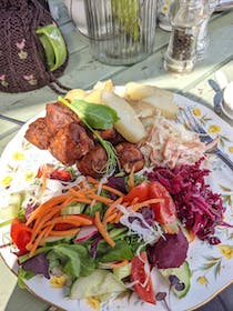 Enjoy a delightful meal at the Old Dairy Tearoom