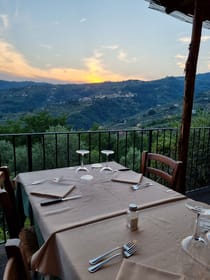 Dine overlooking the Tuscan hills at Ristorante Casorino