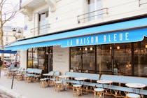 Try the seasonal produce at La Maison Bleue