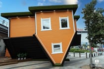 Have fun with the kids at the Upside Down House