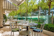 Dine alfresco at Brinkley's Kitchen