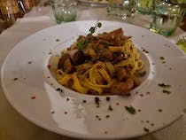 Dine at Osteria del Borgo