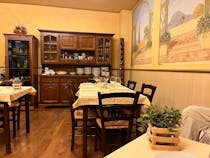 Try homemade pasta at Trattoria La Pace