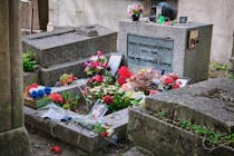 Pay your respects to rock royalty at Jim Morrison's Tomb