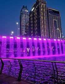 Experience the Dubai Waterfall