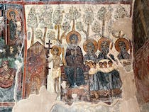 Discover the colourful frescoes at the Church of Panagia Kera