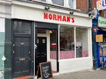 Indulge in a British breakfast at Norman's Cafe
