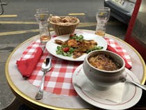 Have a Baguette sandwich at Petit Vendôme