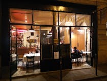 Enjoy a low-key meal at Le Taxi Jaune