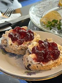 Enjoy the scones at The Singing Kettle