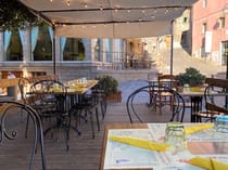 Dine on the terrace at La Terrazza sul Borgo