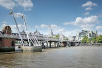 Hungerford Bridge and Golden Jubilee Bridges