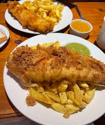 Enjoy authentic fish and chips at The Chippie