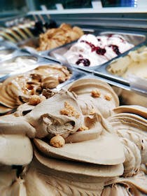Enjoy creamy gelato at Gelateria lo Squero