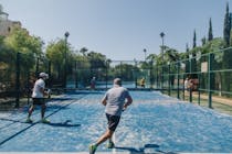 Practice your volley then dine at Racquet Club Villa Padierna