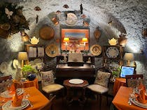 Enjoy the unique decor with dinner at Al Cantuccio