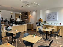 Enjoy coffee and toasted sandwiches at Carbon Kopi