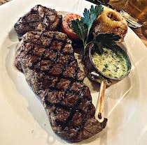 Enjoy a steak dinner at The Bird in Hand