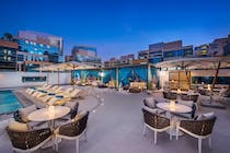 Enjoy the Bay Club's Rooftop Bar and Shisha Joint