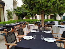 Dine on the terrace at Restaurante Don Giovanni Finca Cortesin