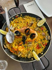 Try the paella at O Marisco