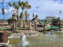Get competitive at Pirates Bay Adventure Golf