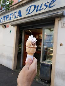 Indulge in gelato at Gelateria Duse da Giovanni
