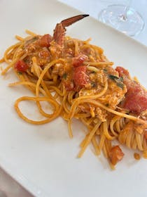 Feast on seafood pasta at Ai Piani