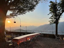 Soak up sunset views at Ristorante Falchetto Hotel