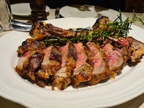 Order the steak at Osteria dell'Enoteca