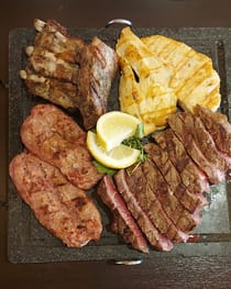 Try the meat dishes at Mistergrill Steak House