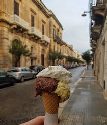 Enjoy artisan ice cream at Bar Biancofiore
