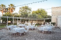 Dine alfresco at Masseria Torre Catena