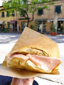 Enjoy delectable Tuscan panini at Pan di strada
