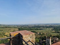 Take in the spectacular views at Castello di Larciano